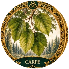 Ilustración botánica de Carpe