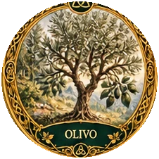 Ilustración botánica de Olivo